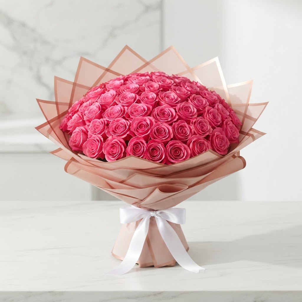 Hot Pink · 40 stems