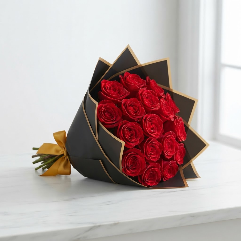 Romantic Red · 10 stems