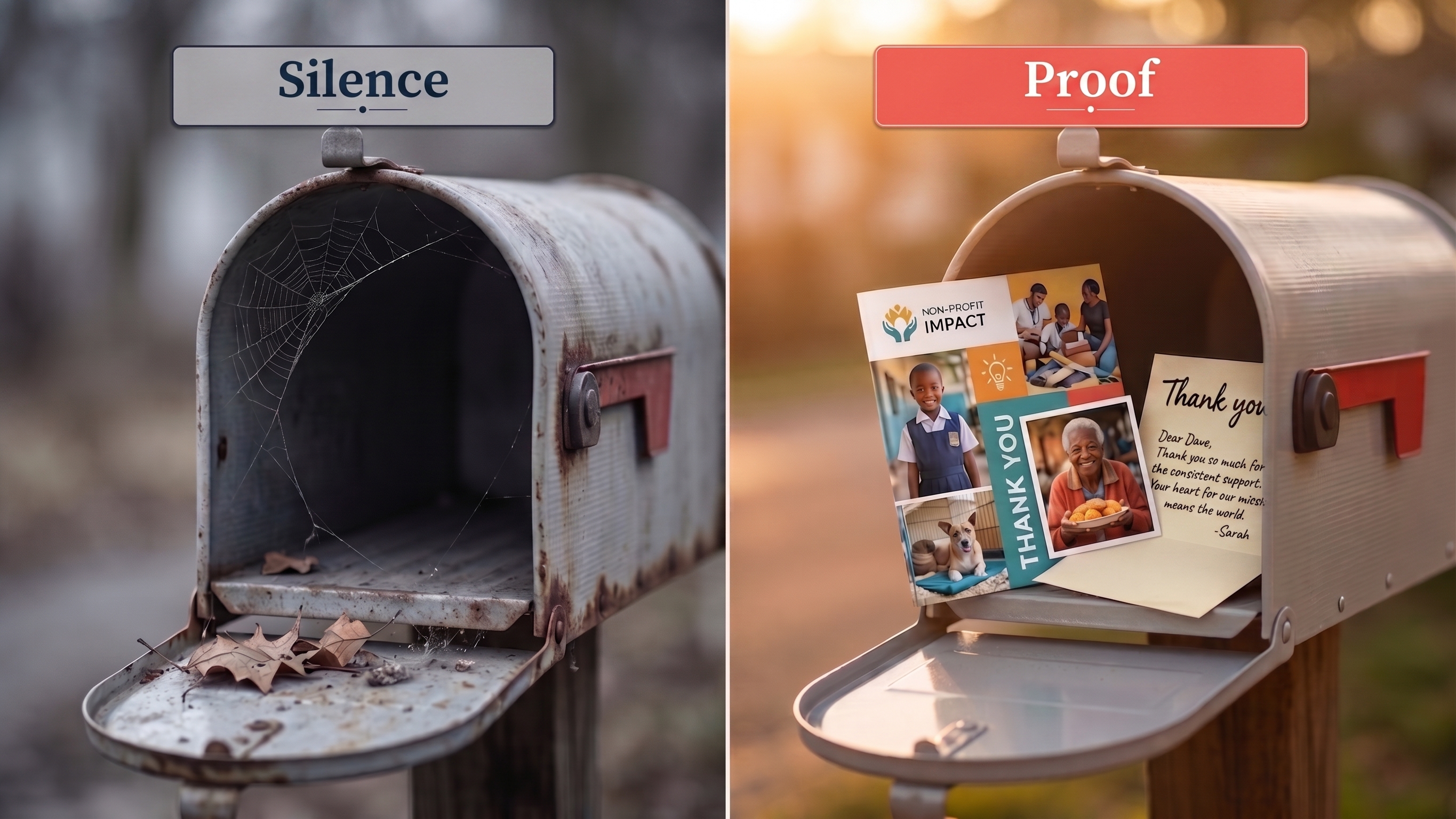 Silent Fundraising vs. Fulfilled Fundraising โ two mailboxes compared