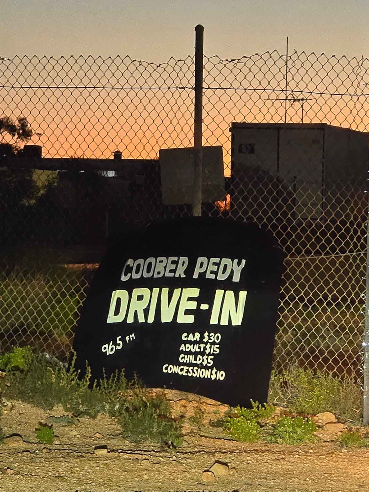 The Coober Pedy Drive-In — tune the radio to 96.5 FM