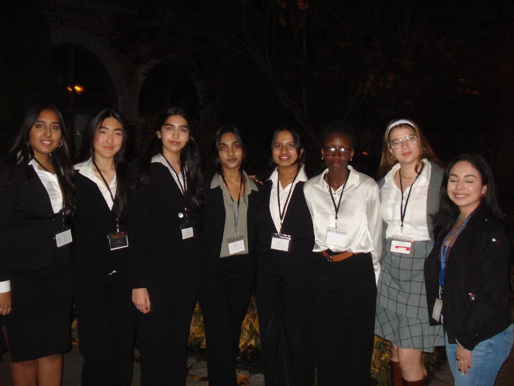 North Penn MUN delegates after a closing ceremony.