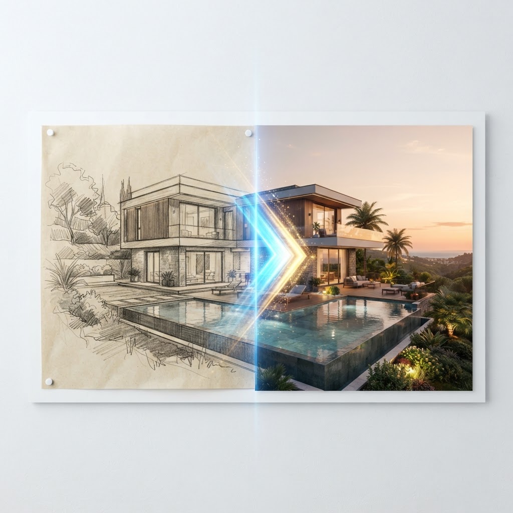 From sketch to client-ready render in seconds