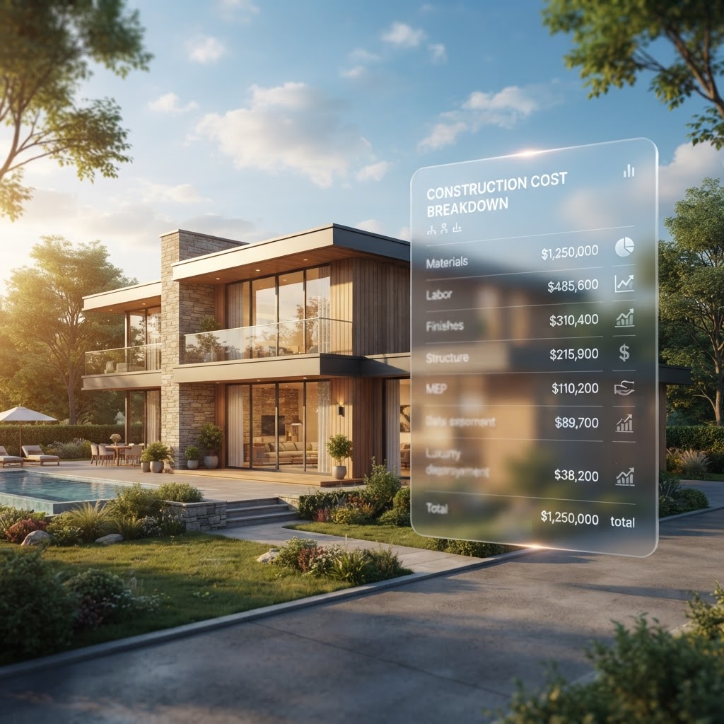 Instant construction cost transparency