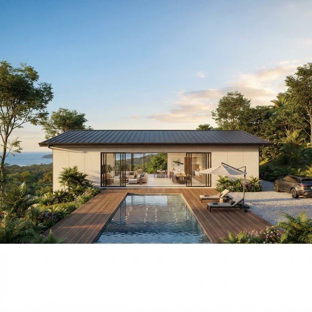 Zenith Micro Villa — AI-generated architectural render
