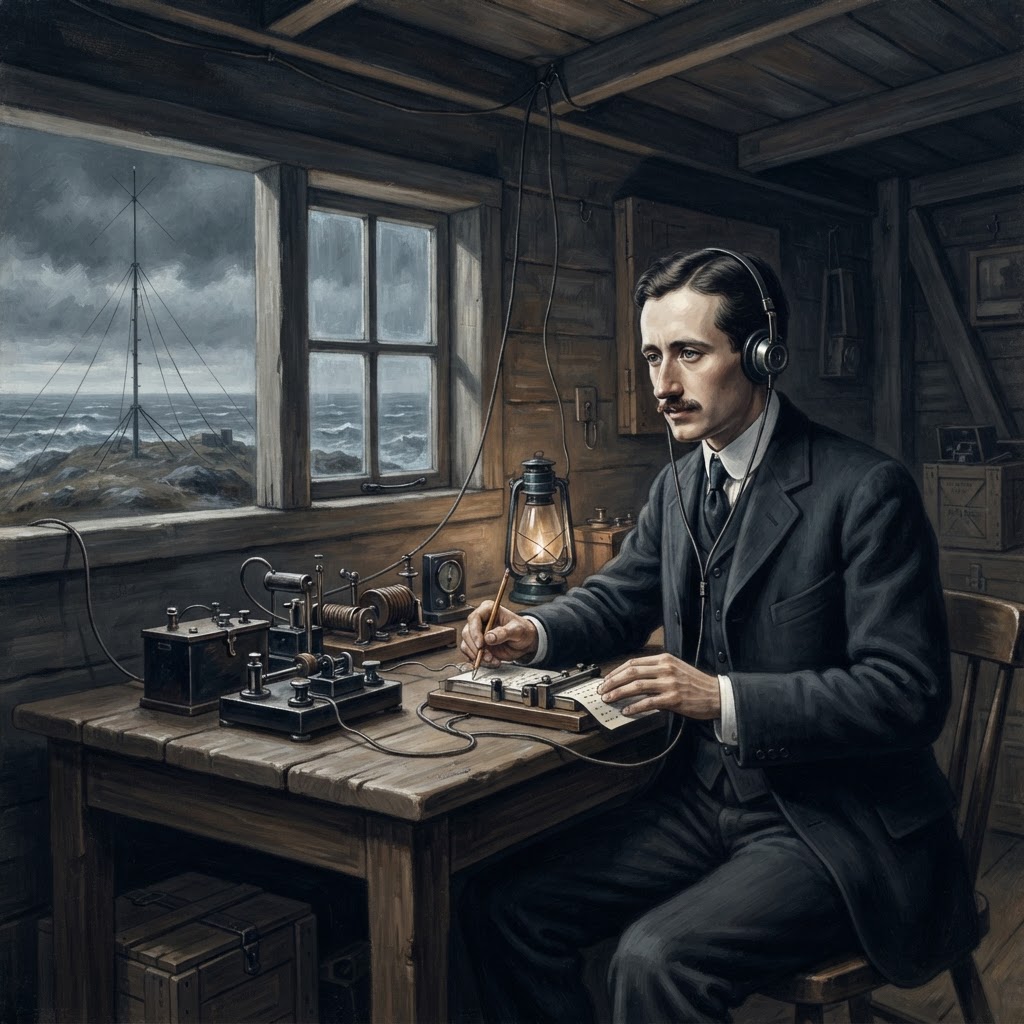 Første transatlantiske radiosending