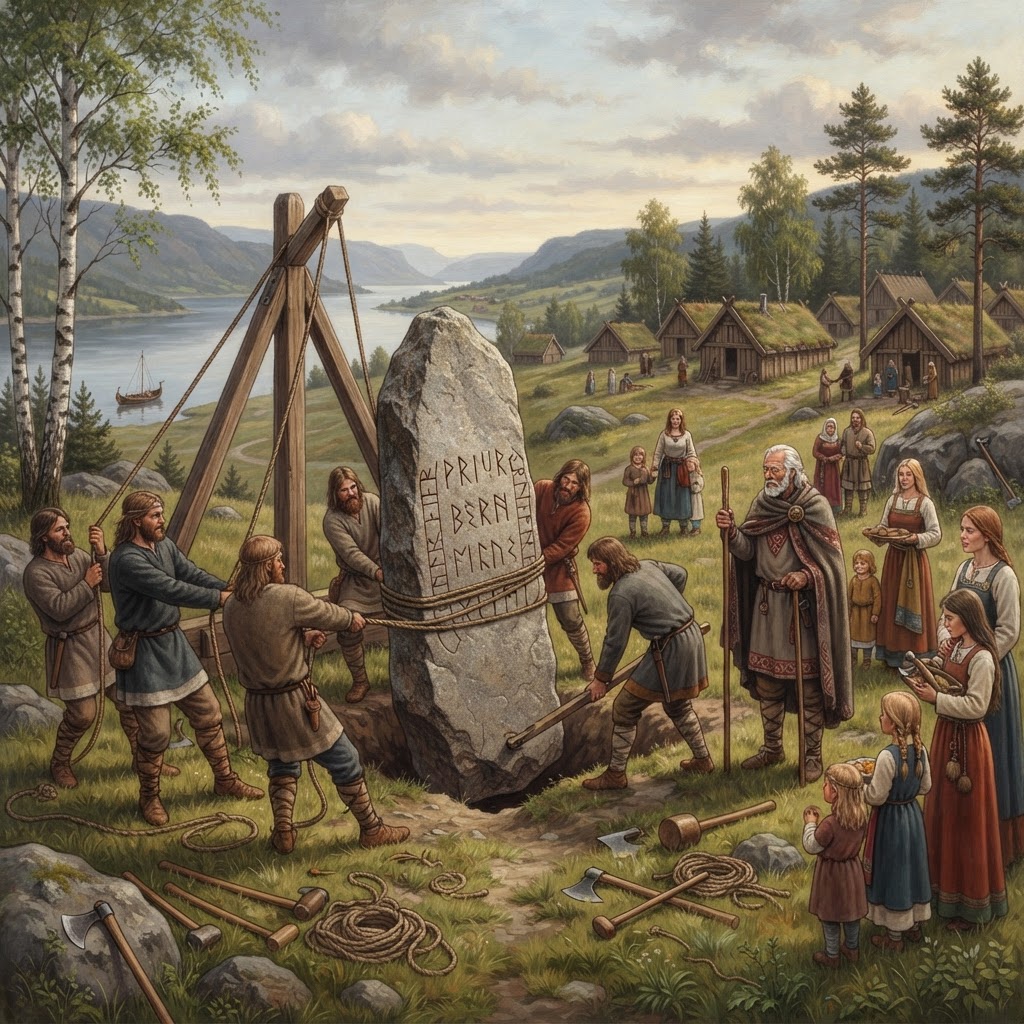 Reising av eldste runesteinar