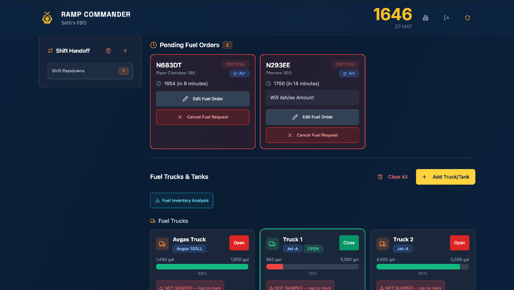 Fuel Orders & Truck Management