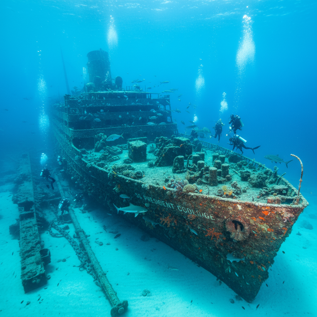 SS President Coolidge Wreck Dive