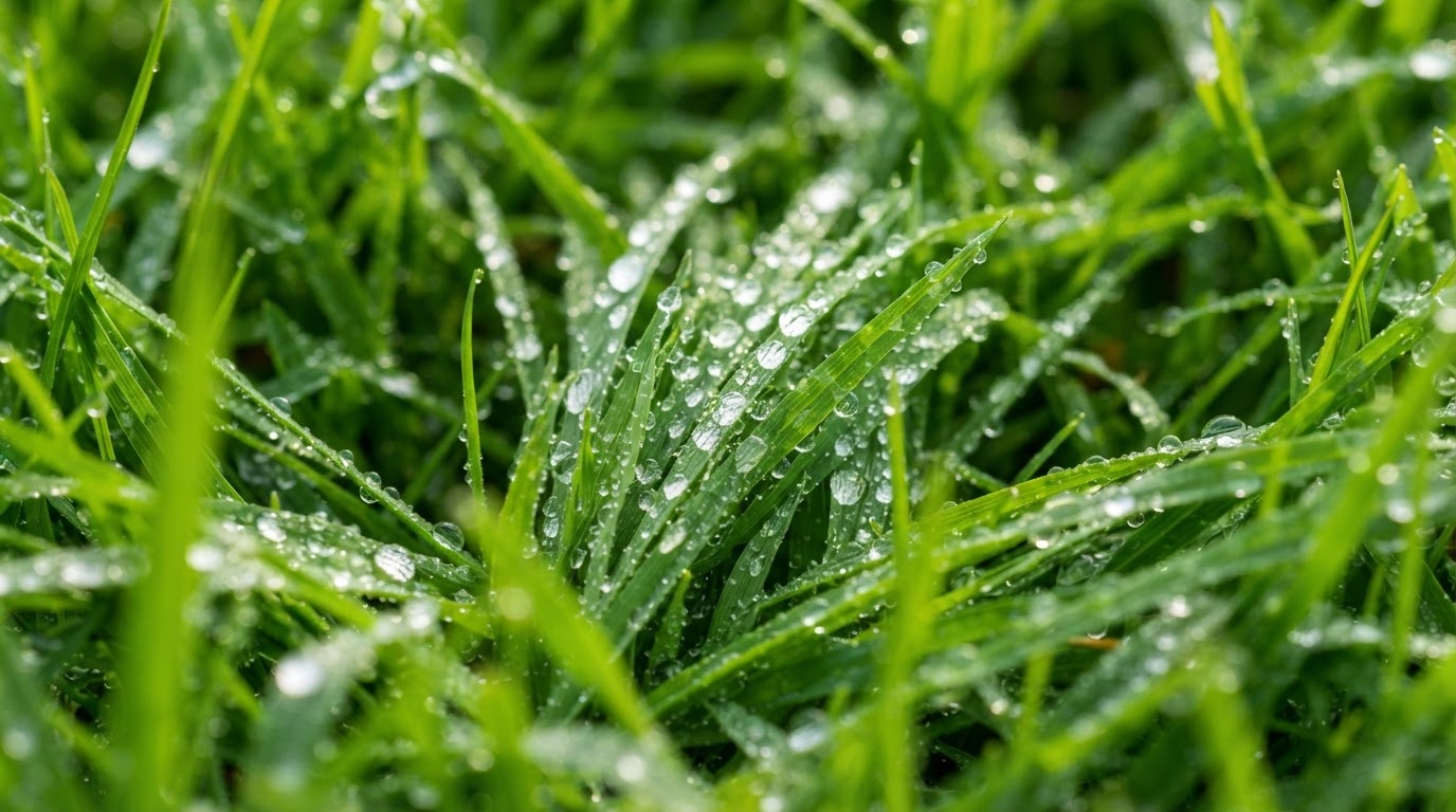 Close-up of healthy turf