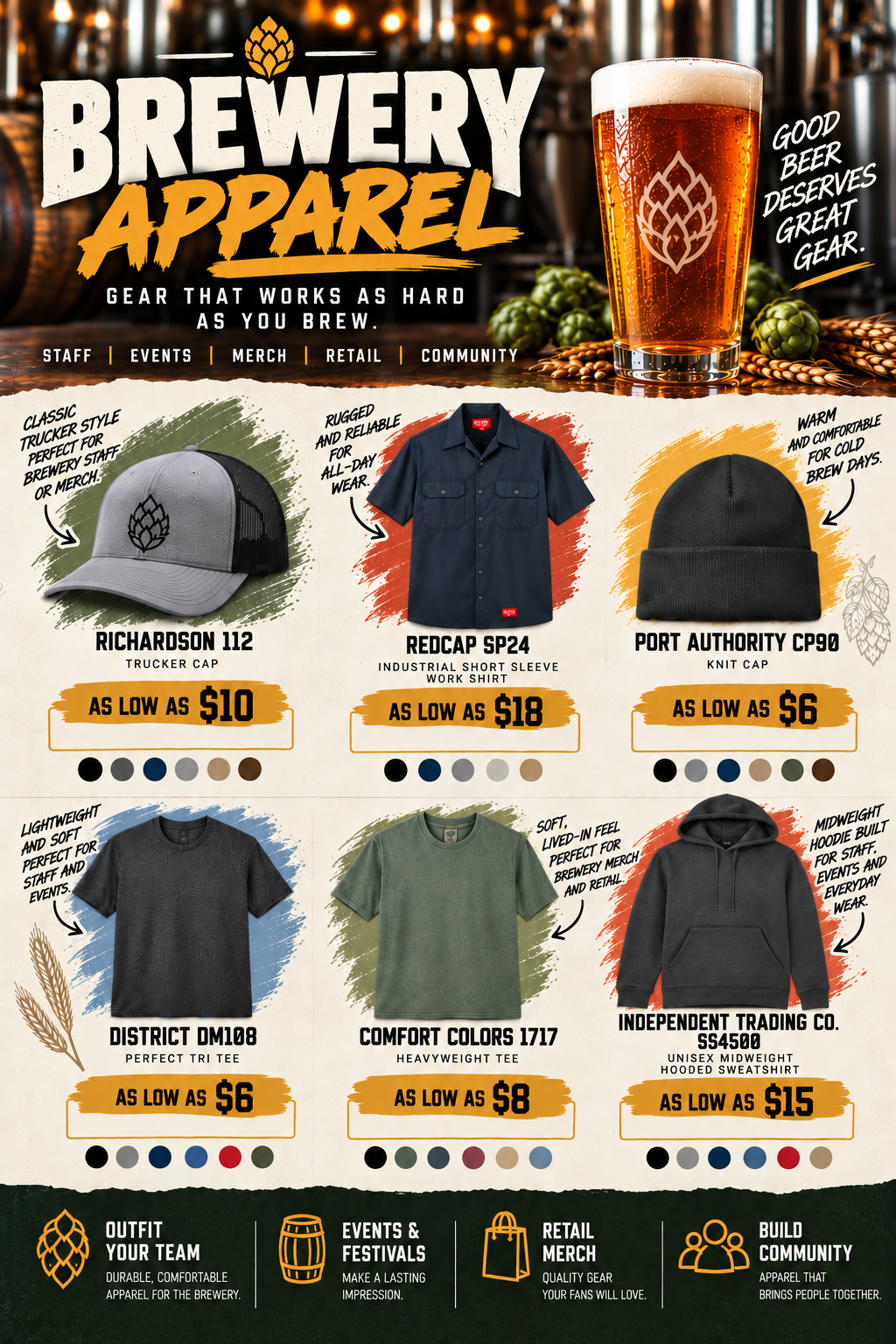 Brewery Apparel — Craft Gear Collection