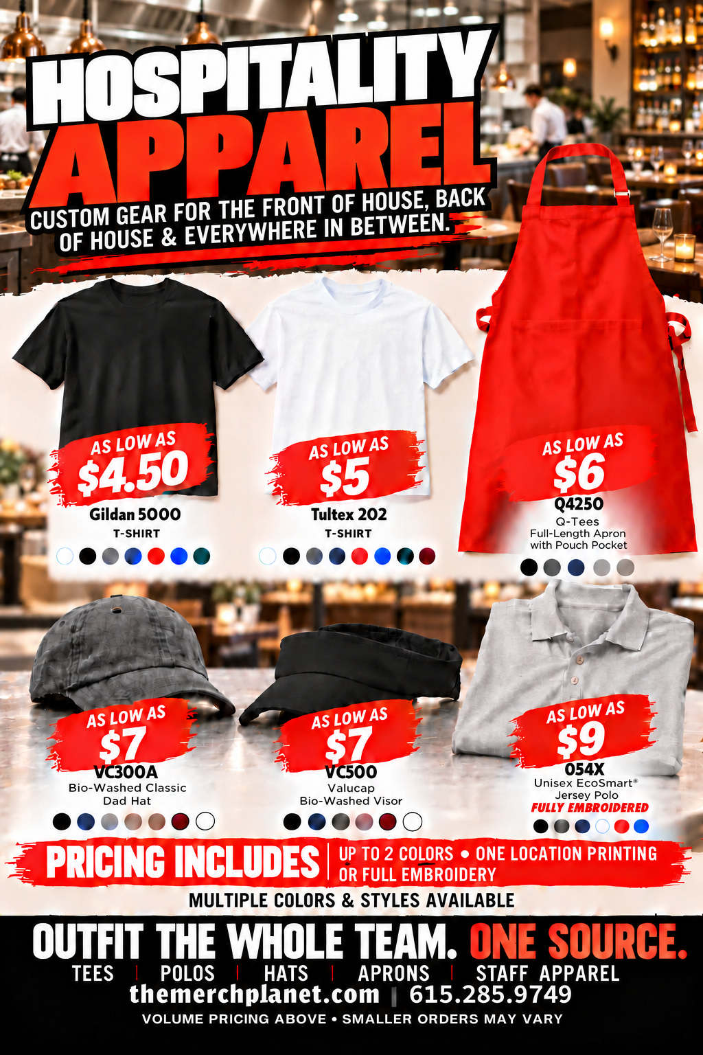 Hospitality Apparel — Front & Back of House