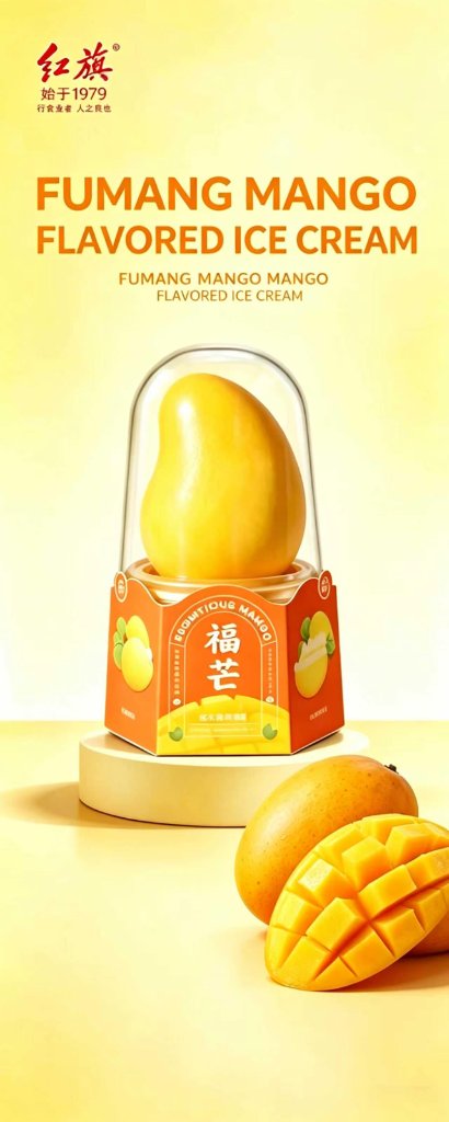 Hongqi Fumang Mango Ice Cream | TA Trading LLC Hongqi Fumang Mango Ice Cream β Fumang Mango wholesale distributor USA