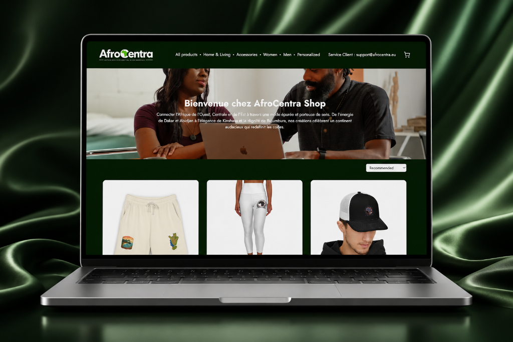 AfroCentra Shop - Plateforme E-commerce + Branding