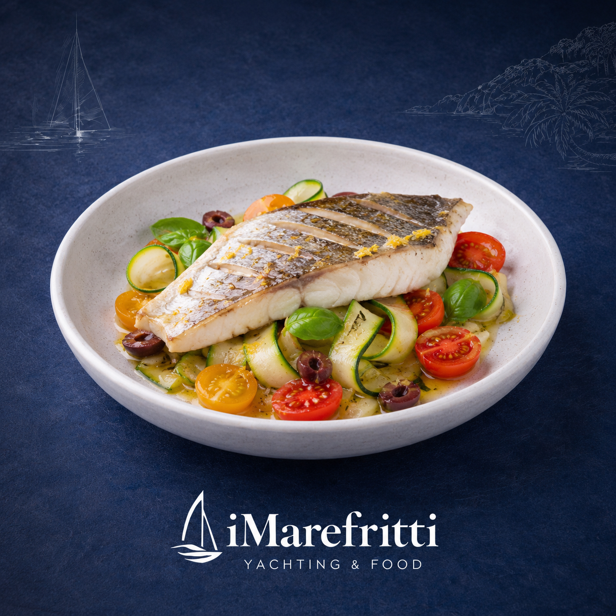 Branzino Grigliato con Zucchine