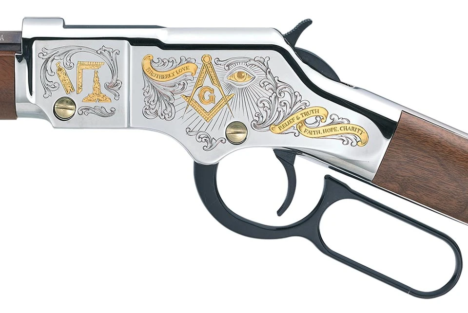 Henry Freemasons Tribute Edition receiver engraving