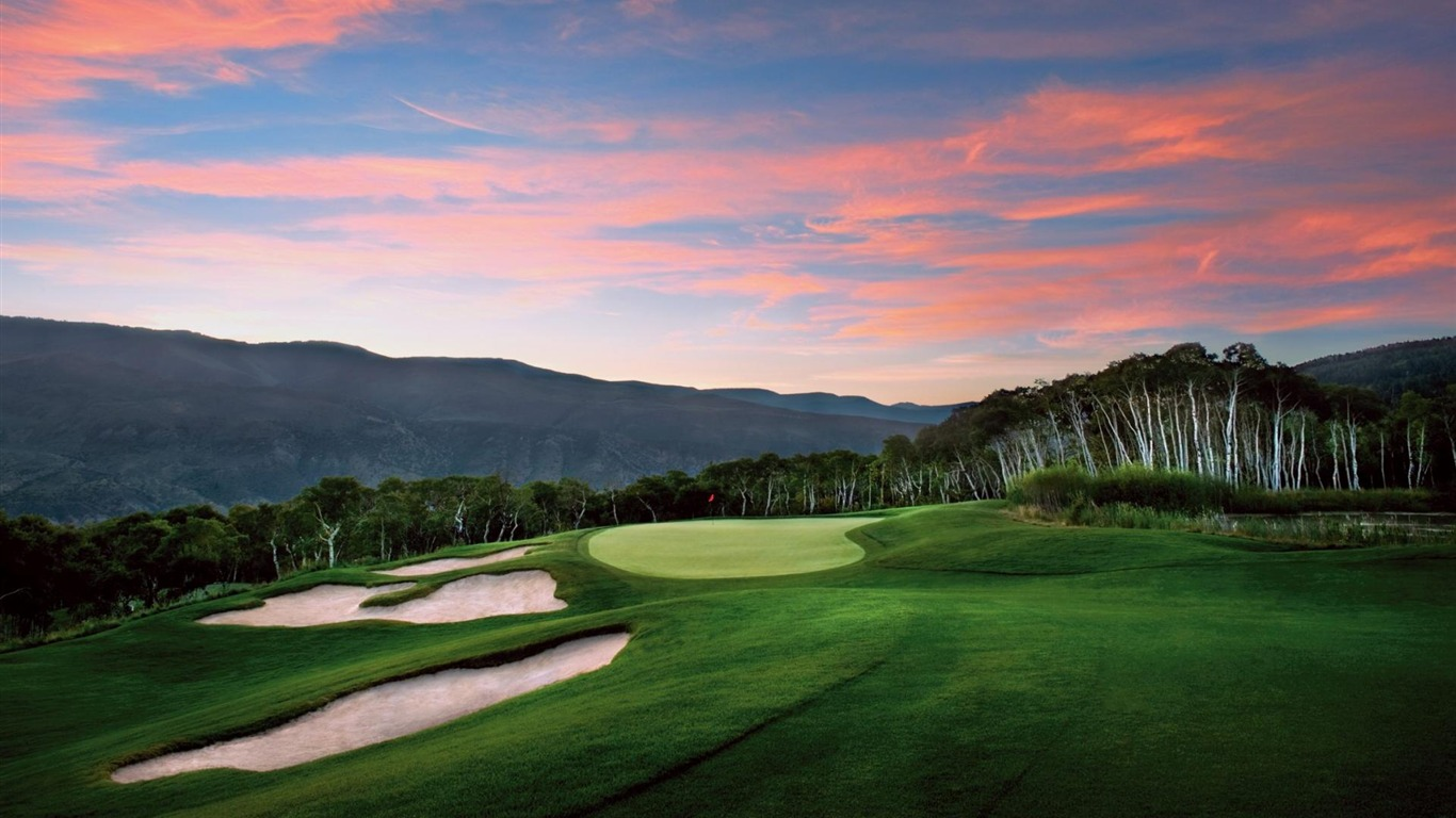 Fairways and trees on a golf course