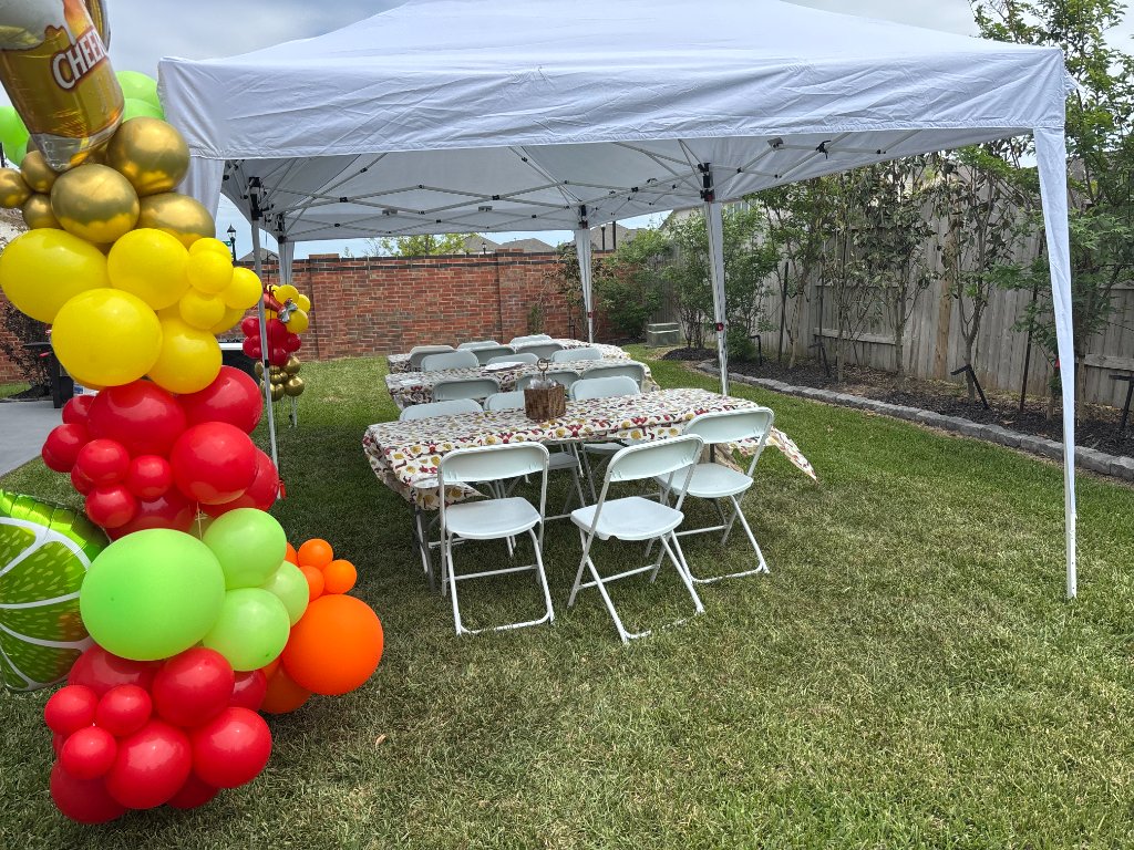 Fiesta column in yellow, red & green — vibrant & festive 🎉