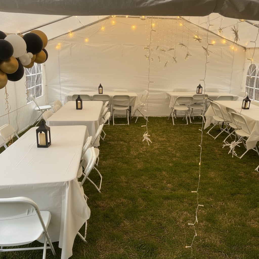 Full-service delivery and setup for party rentals near Houston