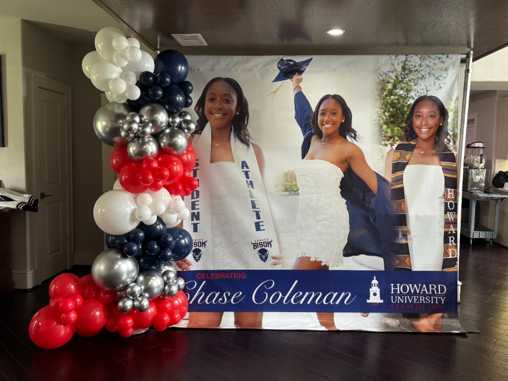 Howard University Class of 2026 — red, white & navy 🐻