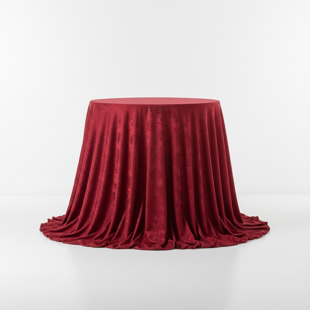 Round Table Tablecloth (Red)