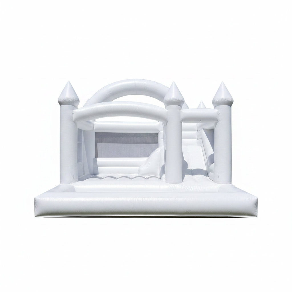 Large White Castle Bounce House (15×15)