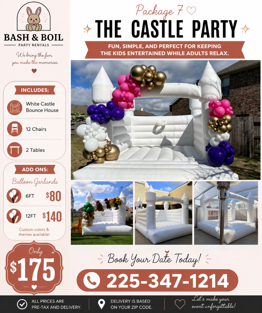 White Castle Bounce House Package