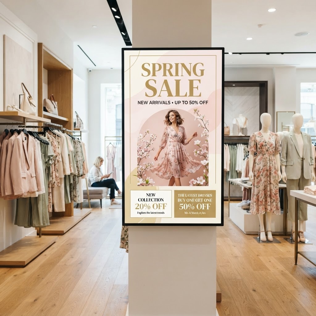 Fashion Retailers Digital Signage Example