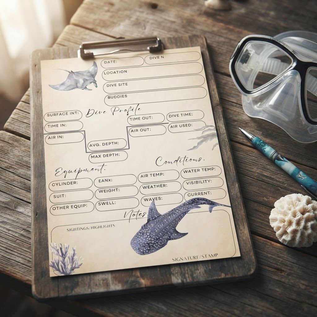 Digital Dive Log - Manta Edition