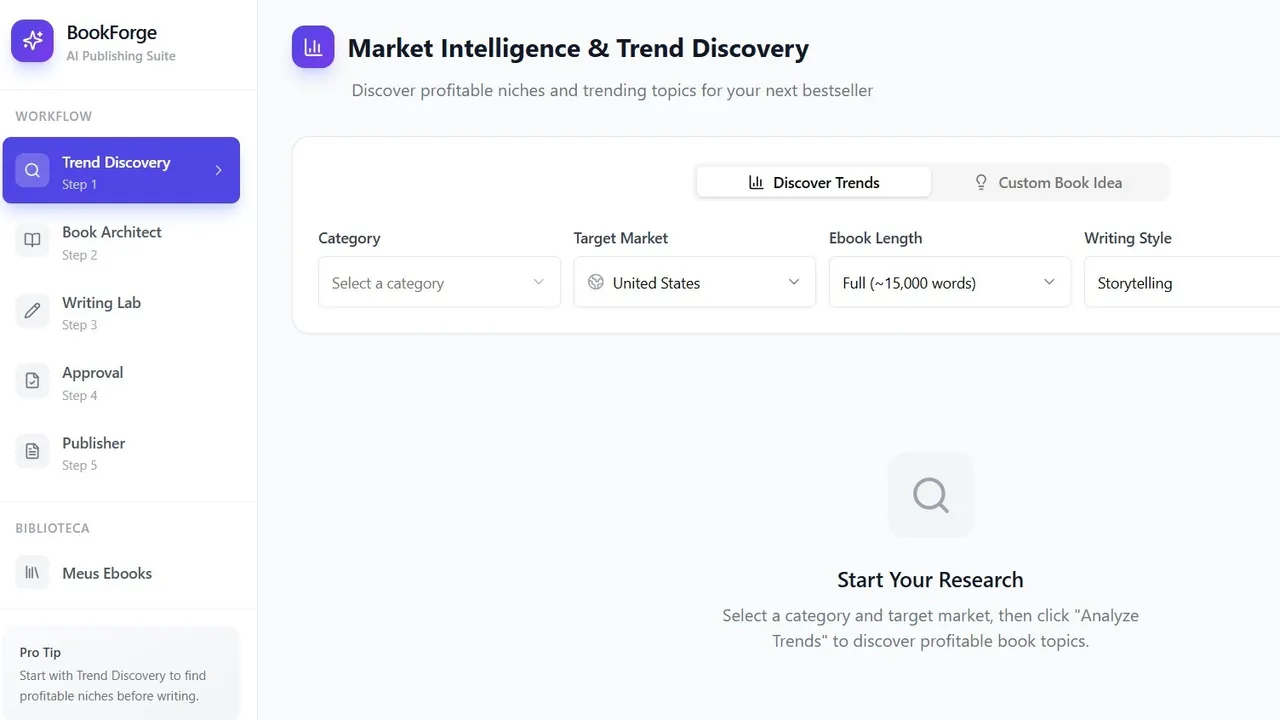 BookForge - AI Publishing Suite template preview