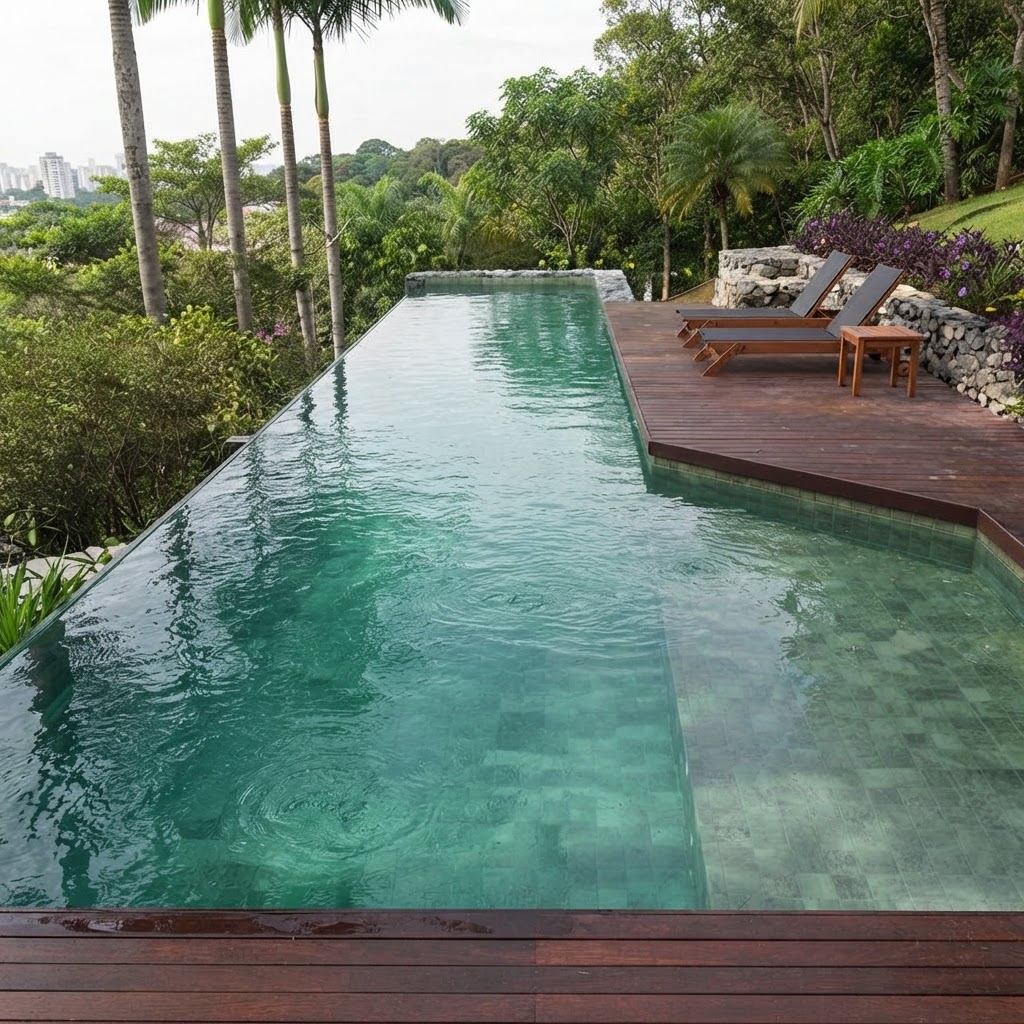 Piscina com borda infinita