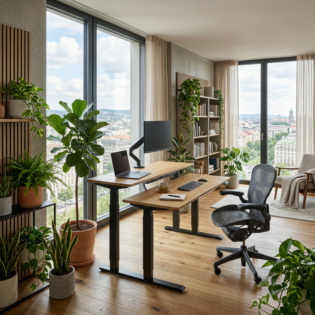 Residência integrada com paisagismo e arquitetura de alto padrão.