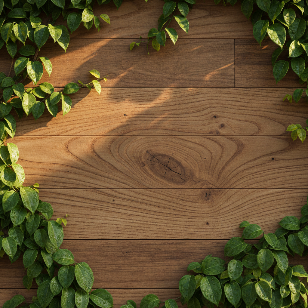 Detalhe de arquitetura biofílica com integração de natureza e design moderno.