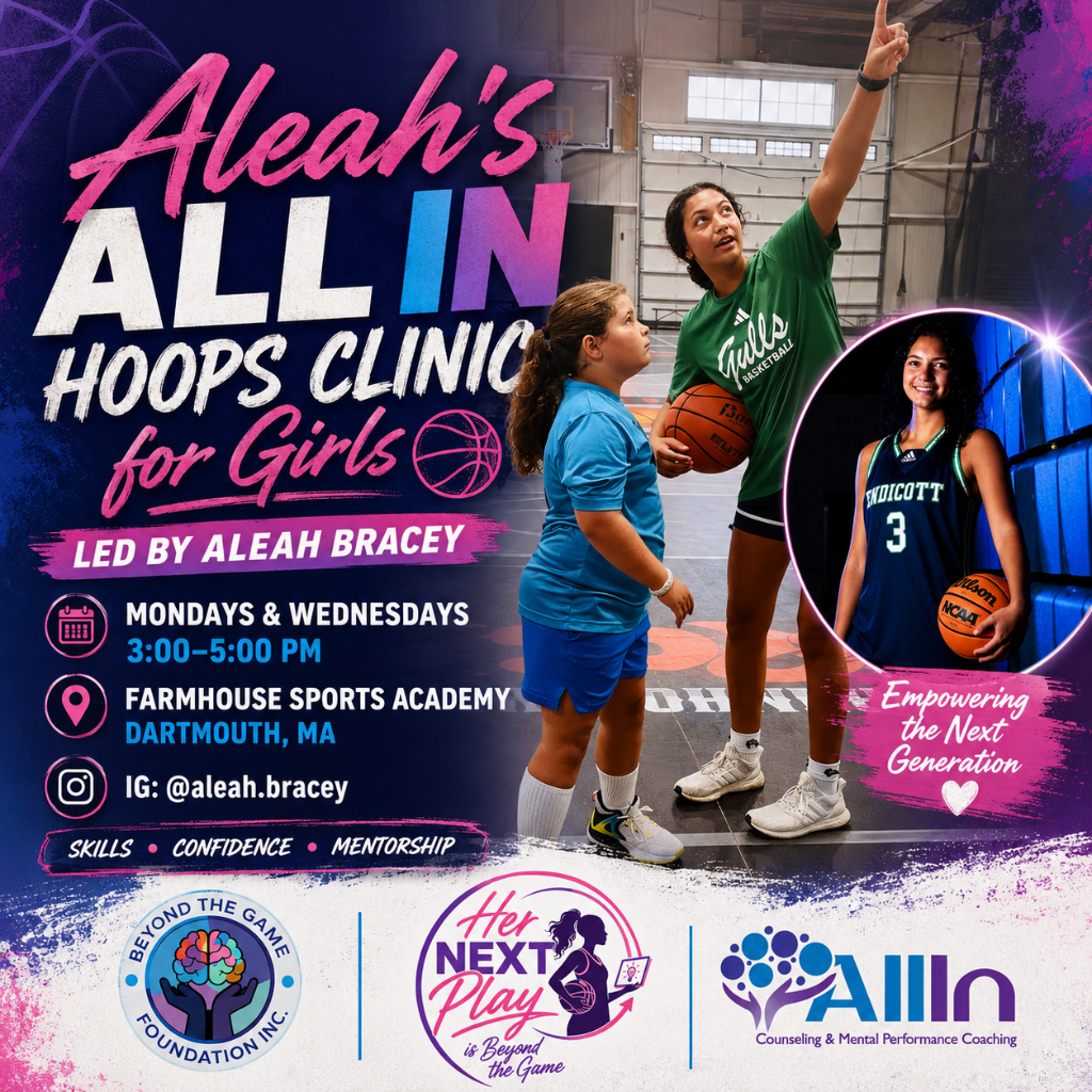 Aleah's ALL IN Hoops Clinic for Girls flyer