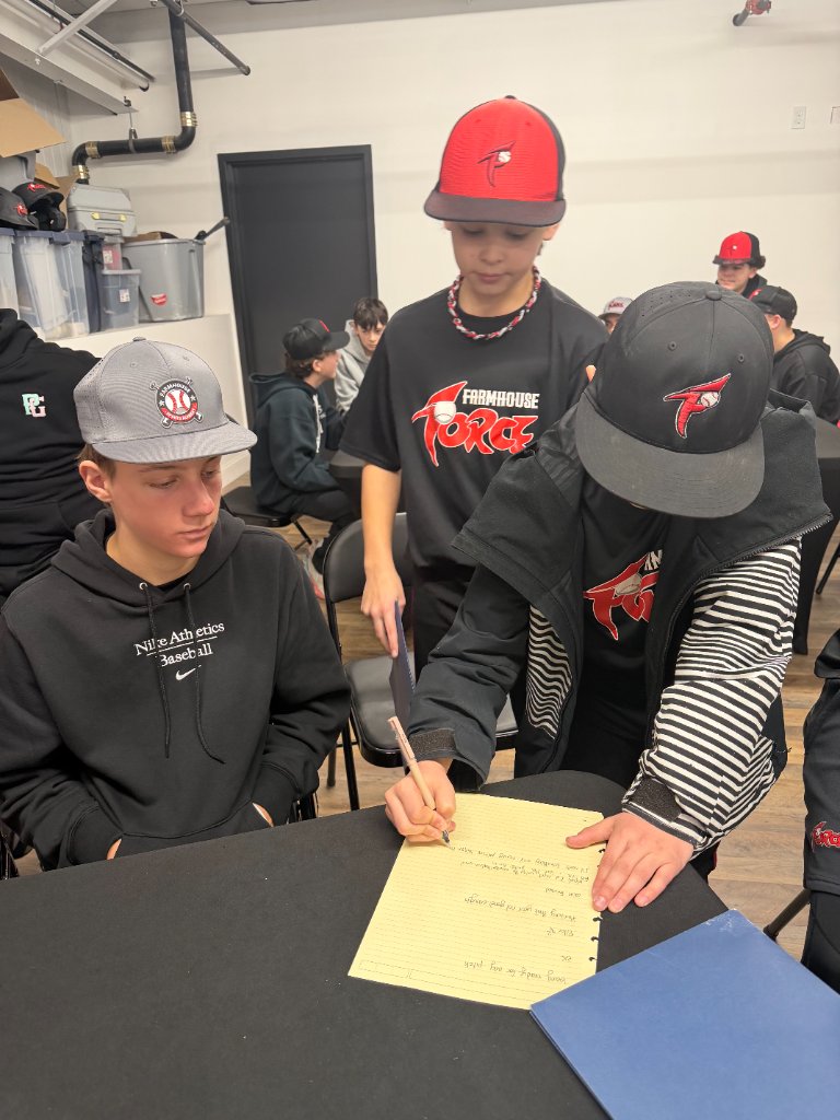 Athletes writing