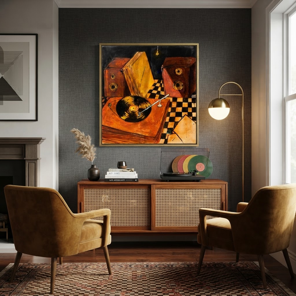 Vibrant Handmade Acrylic Painting - Unique Art for Your Home Decor