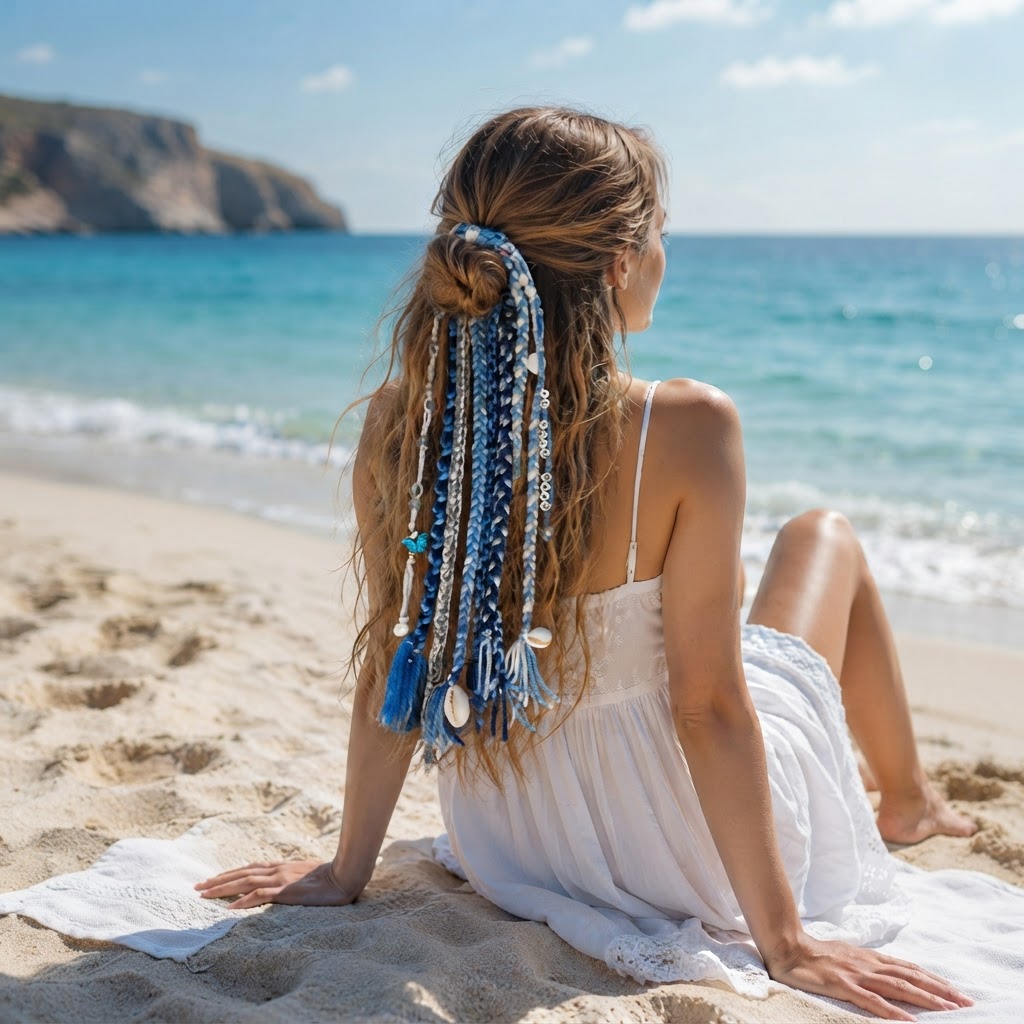 Blue ocean boho braid