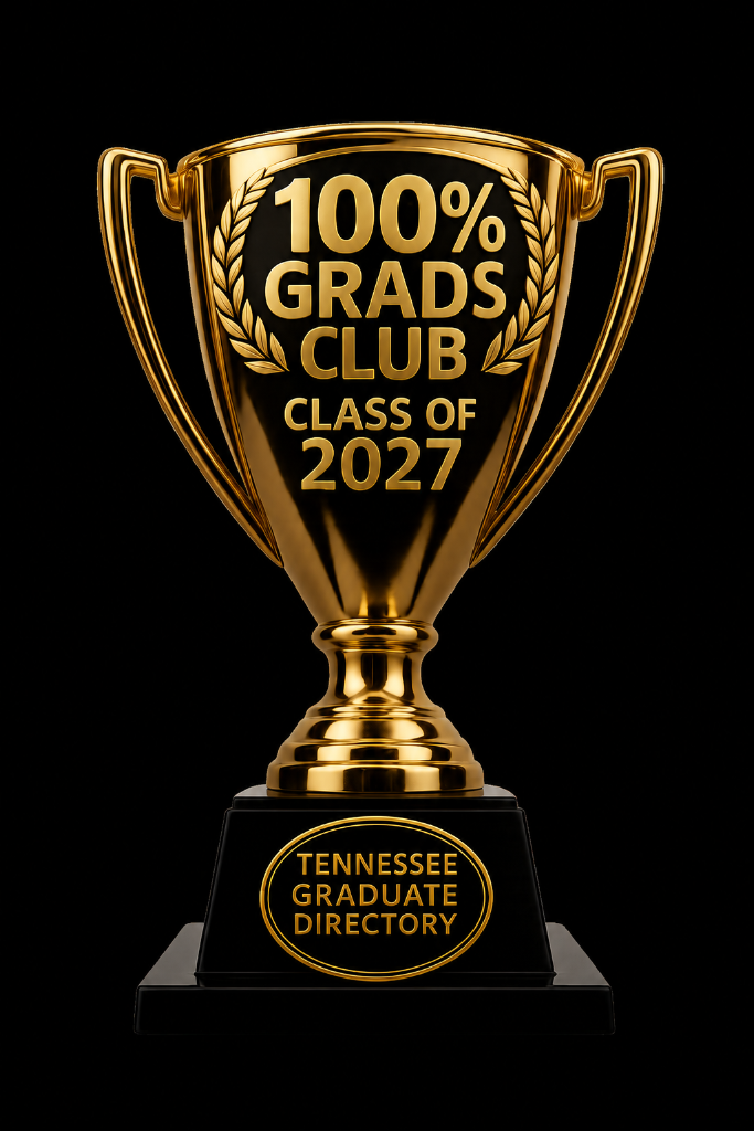 100% Grads Club Class of 2027 Trophy Certificate