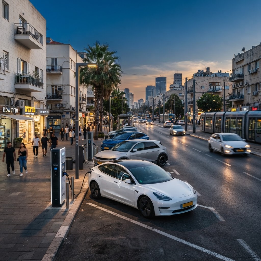 שוק הרכב החשמלי בישראל גדל – אבל תשתית הטעינה הציבורית עדיין מפגרת מאחור