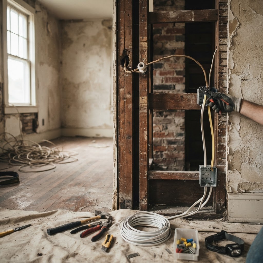 How to Replace Knob-and-Tube Wiring in Older Homes