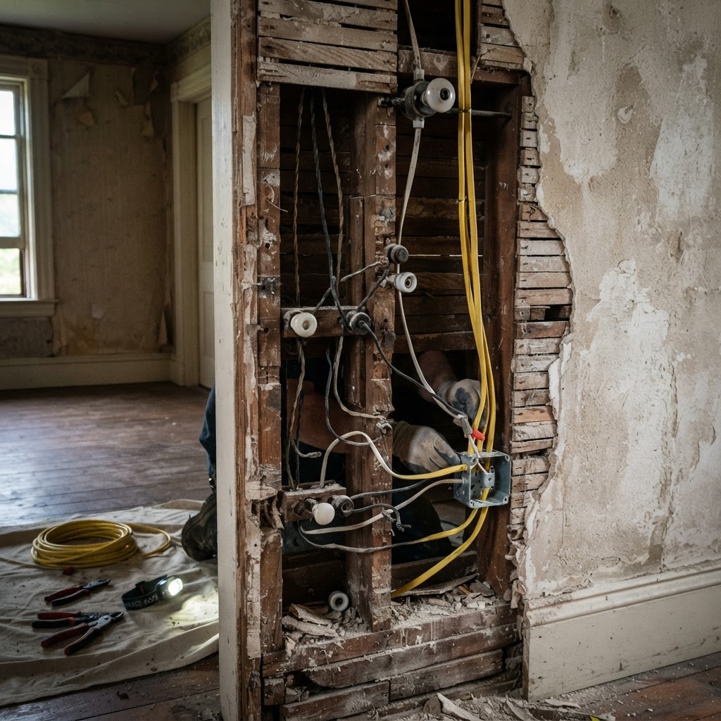 How to Replace Knob-and-Tube Wiring Safely