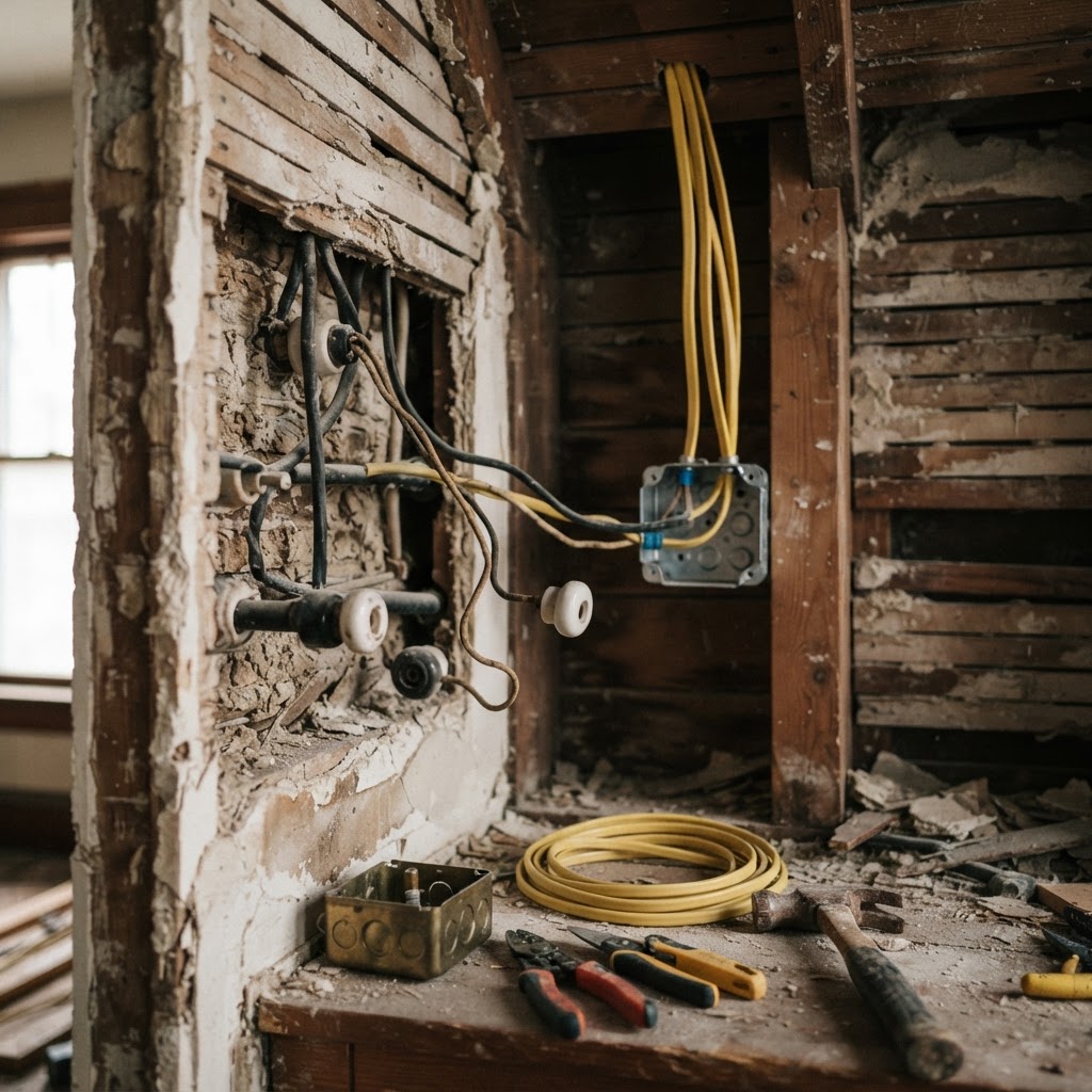 How to Safely Replace Knob-and-Tube Wiring in Older Homes