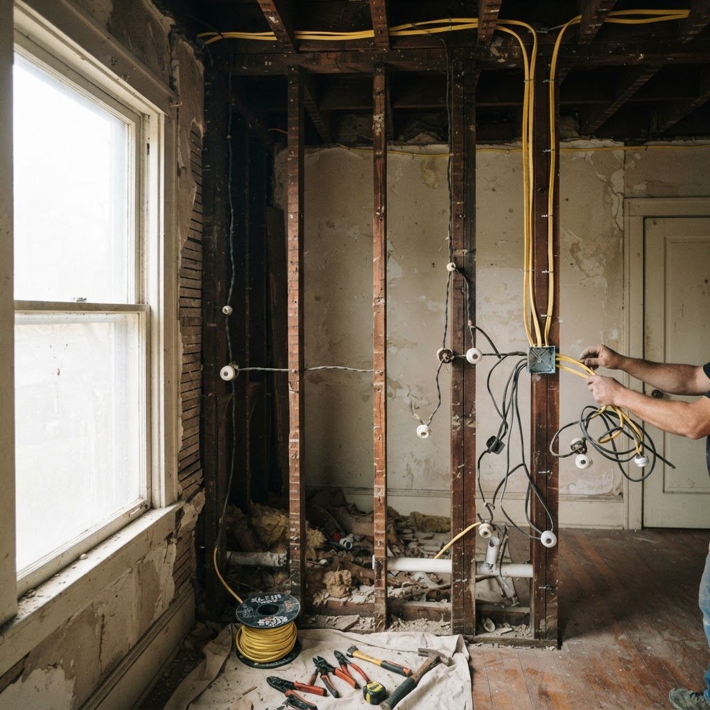 How to Replace Knob-and-Tube Wiring in Older Homes