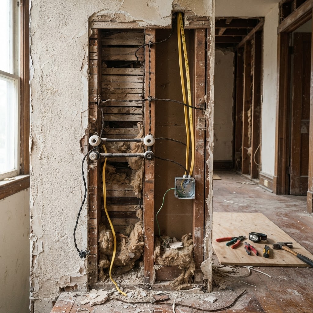 How to Replace Knob-and-Tube Wiring in Older Homes