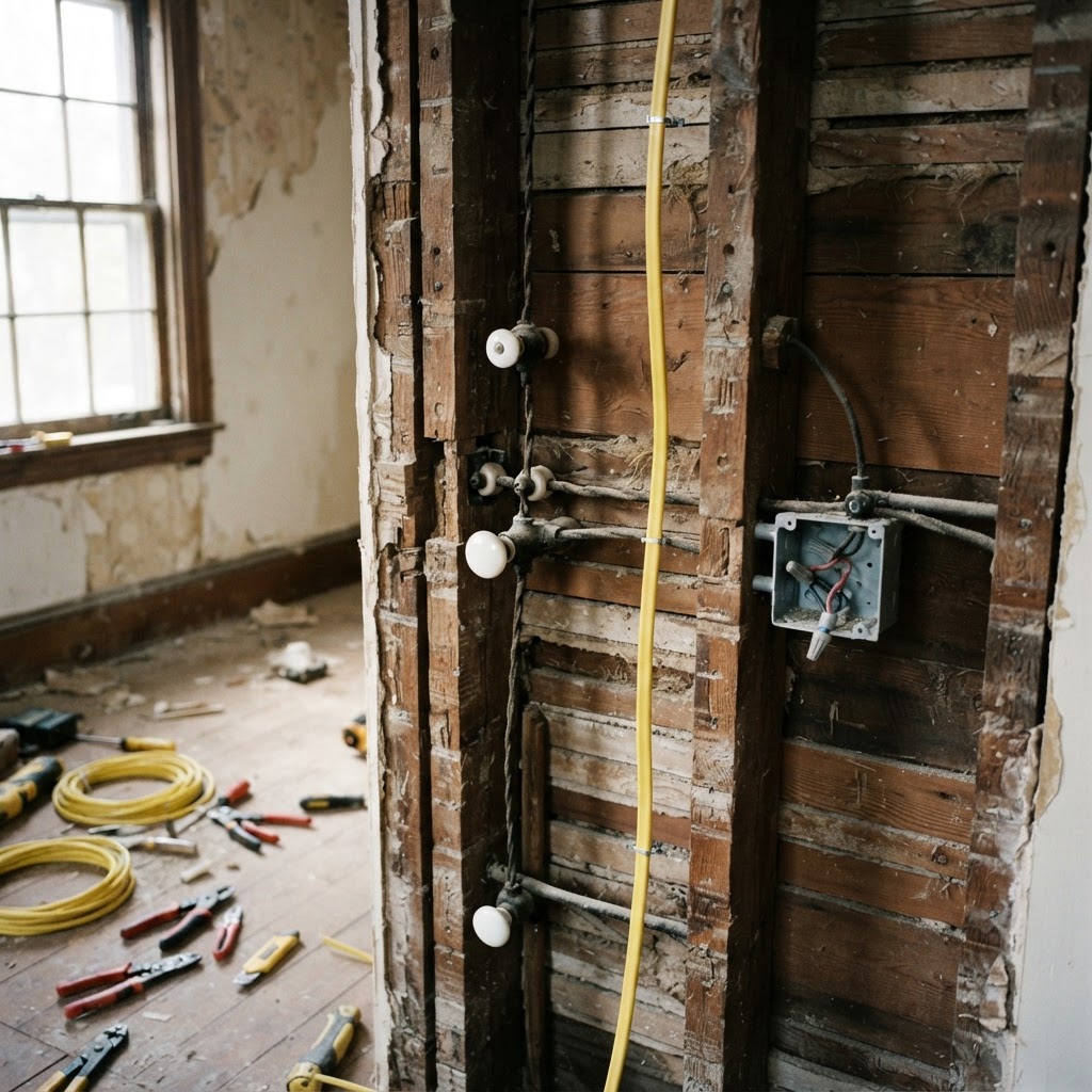 How to Replace Knob-and-Tube Wiring Safely