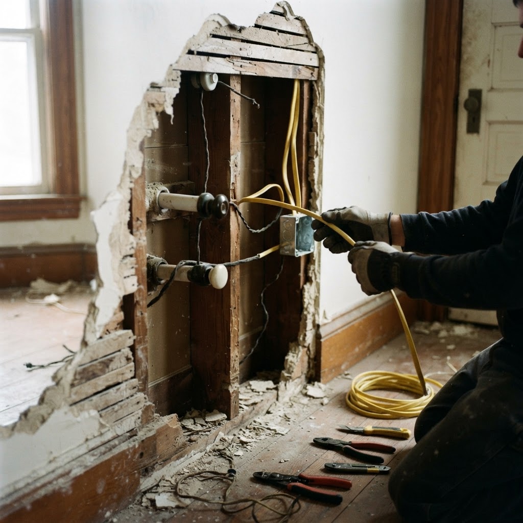 How to Replace Knob-and-Tube Wiring Safely