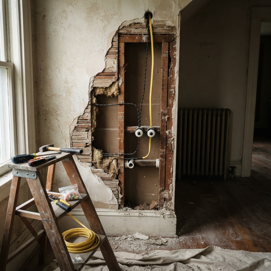 How to Replace Knob-and-Tube Wiring in Older Homes