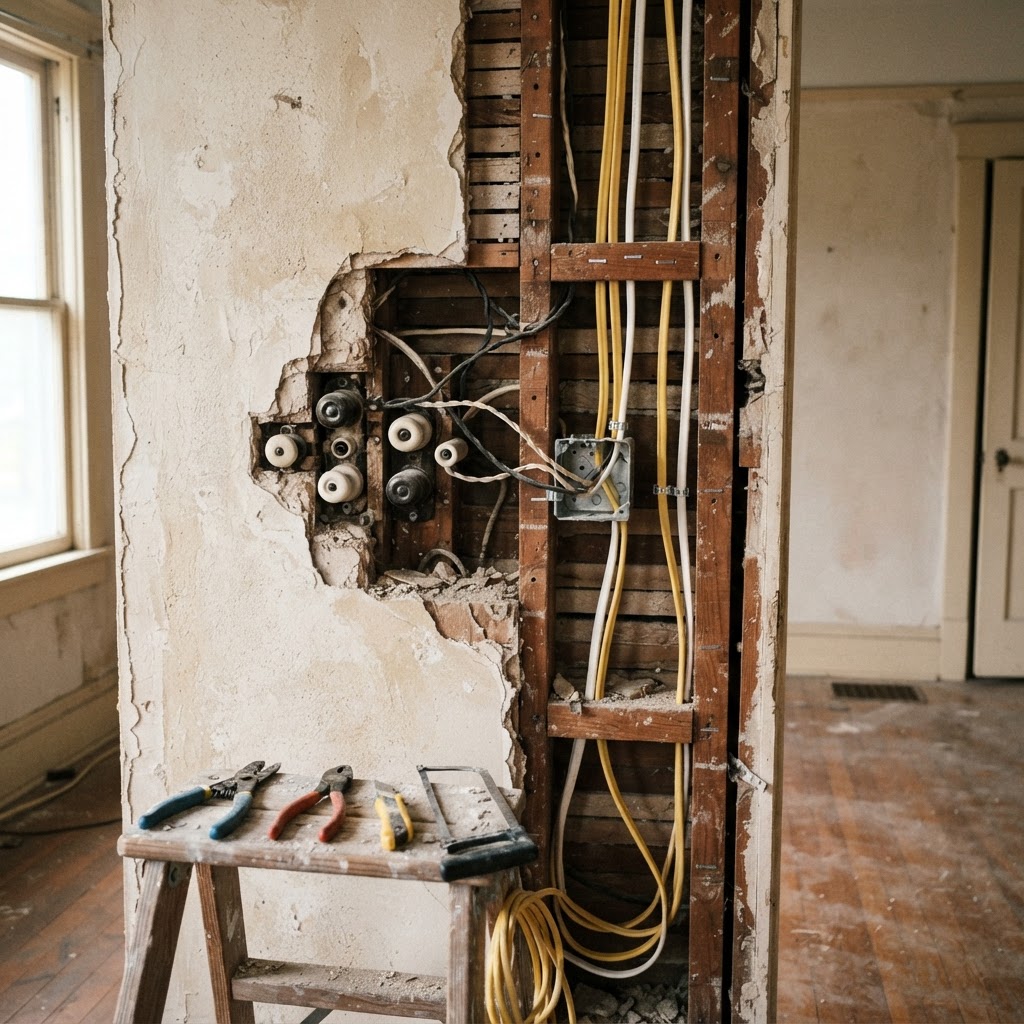 How to Replace Knob-and-Tube Wiring in Older Homes