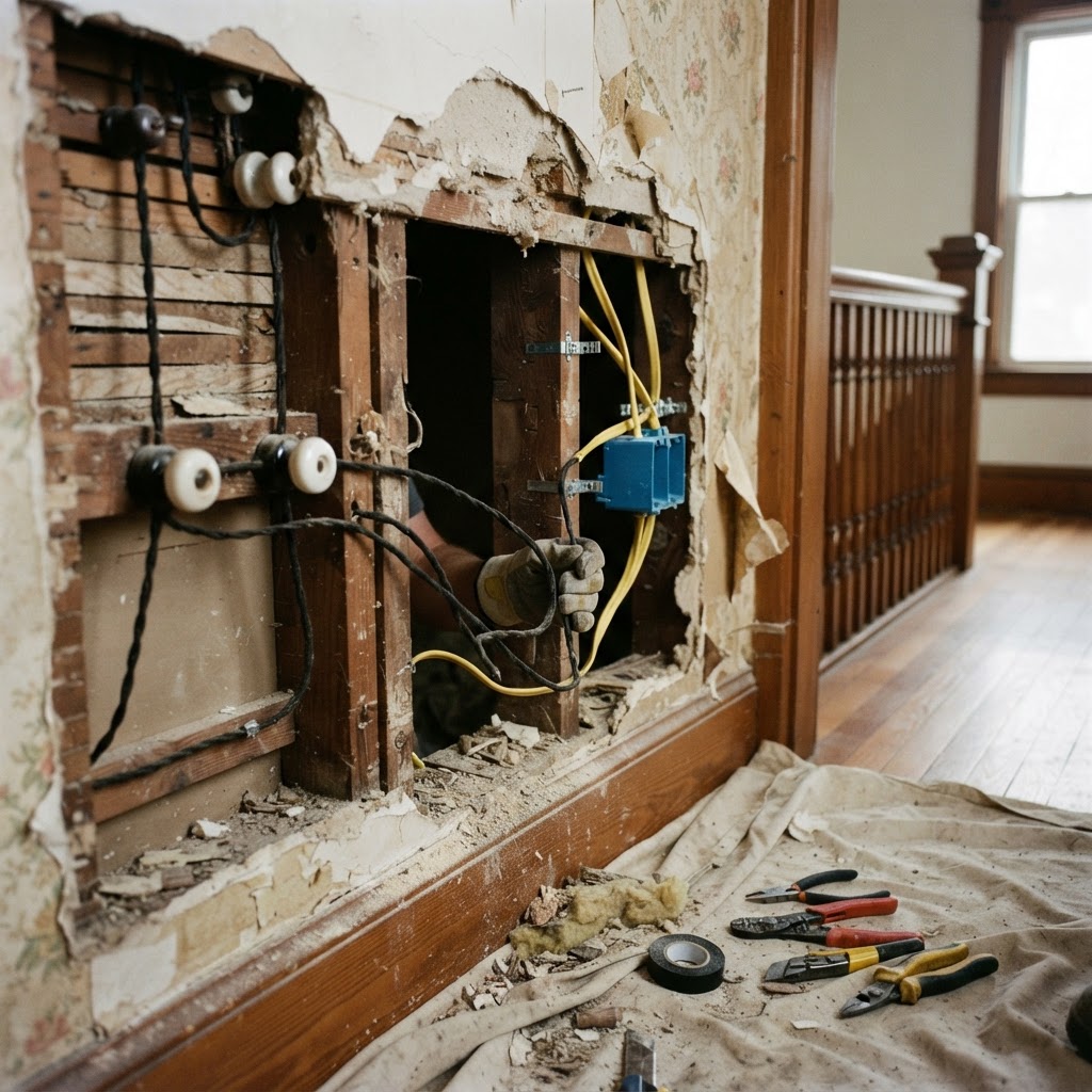 How to Replace Knob-and-Tube Wiring Safely