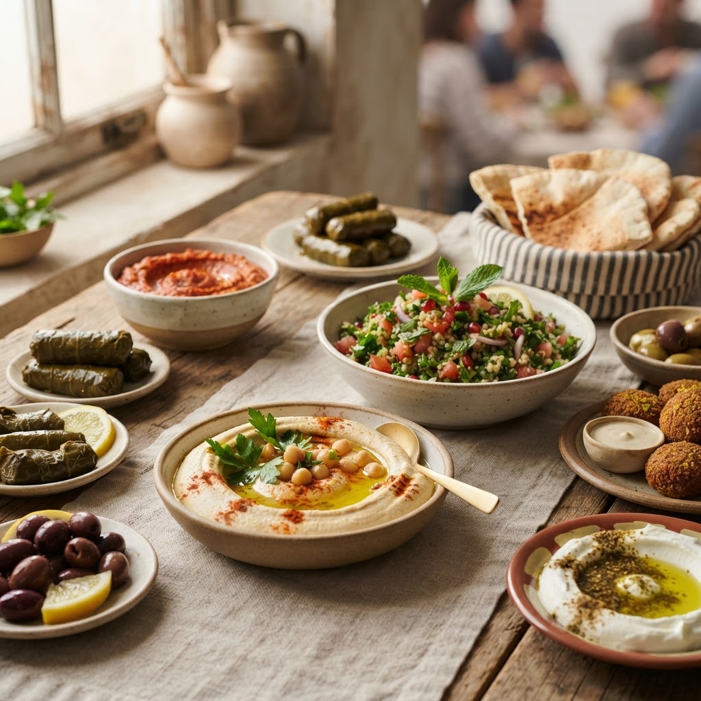 מטבח לבנוני: חומוס, פול וטאבולה