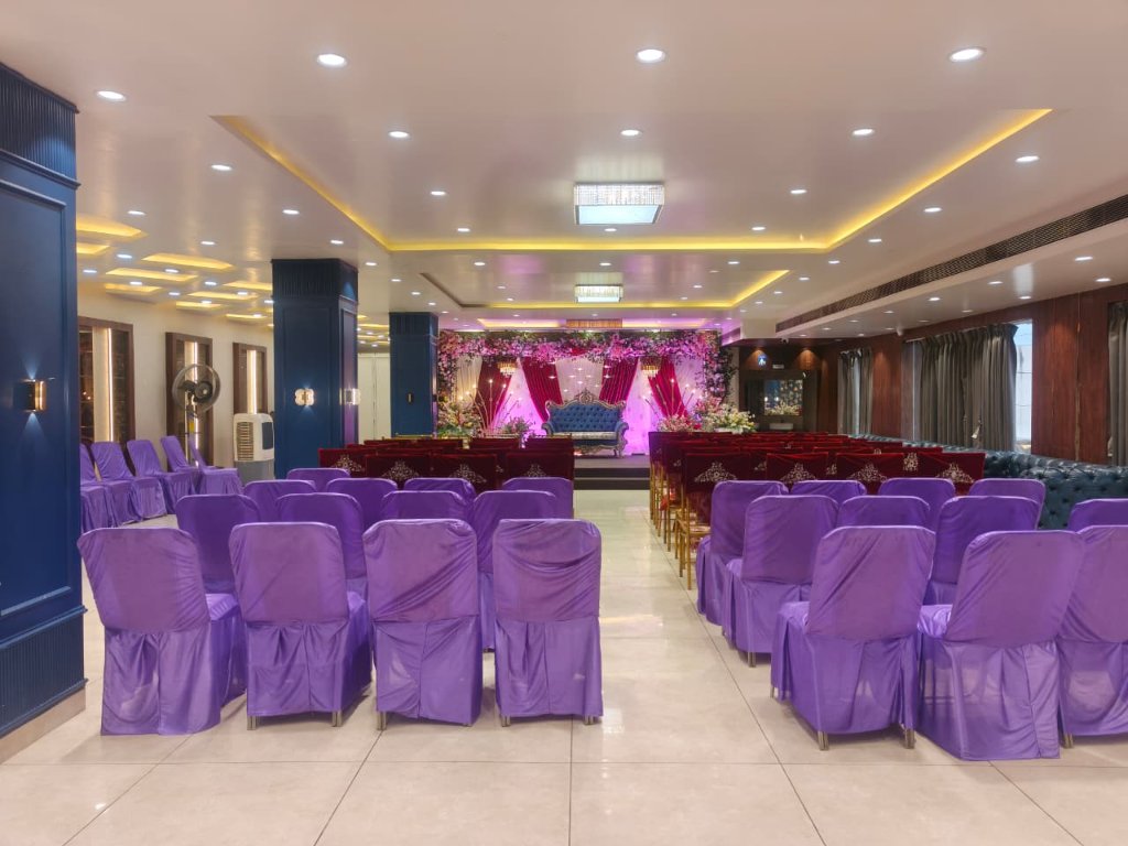 Banquet Hall with Stage - Wedding and Event Services at Sri Radhe Resort Supaul
